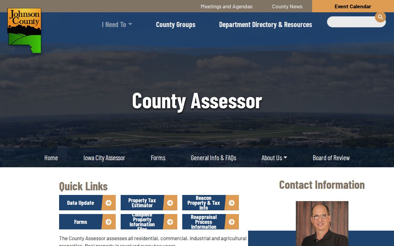 Johnson County Assessor office for the Coralville residents directory