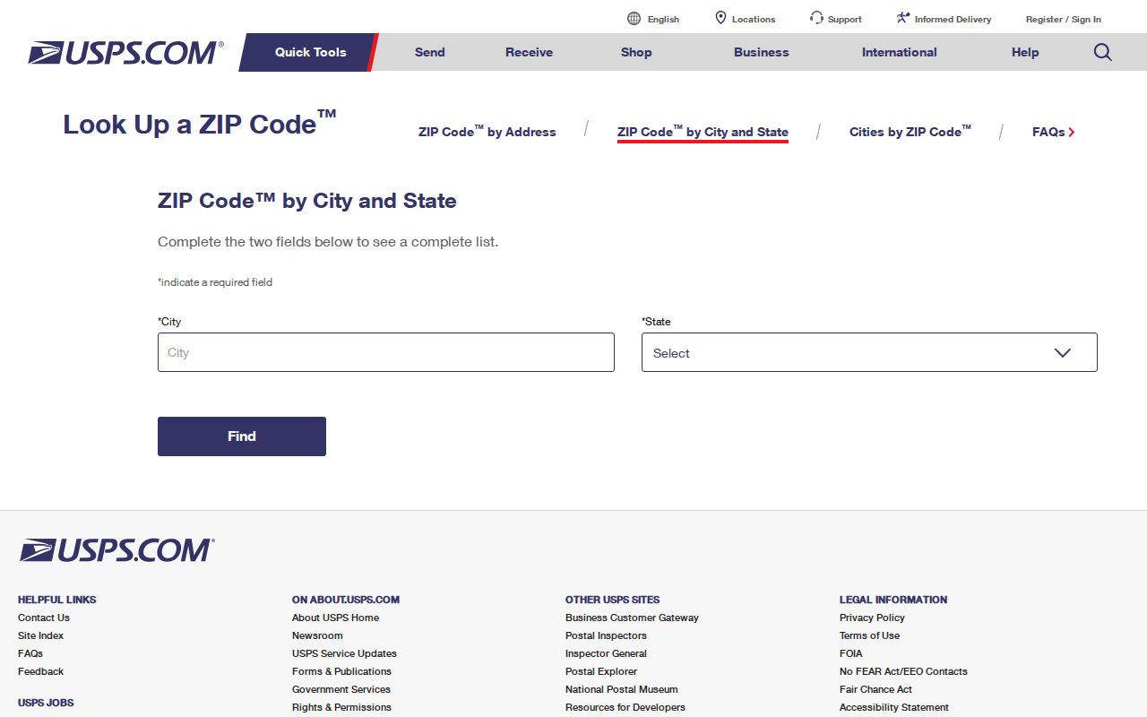 USPS ZIP lookup for the Coralville residents directory