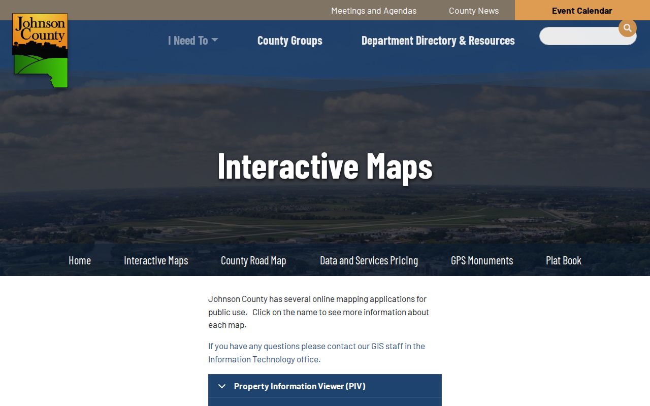 Johnson County GIS tools for mapping Coralville neighbors